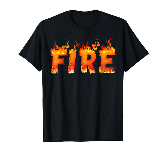 Fire and Ice Last Minute Halloween Matching Couple Costume T-Shirt