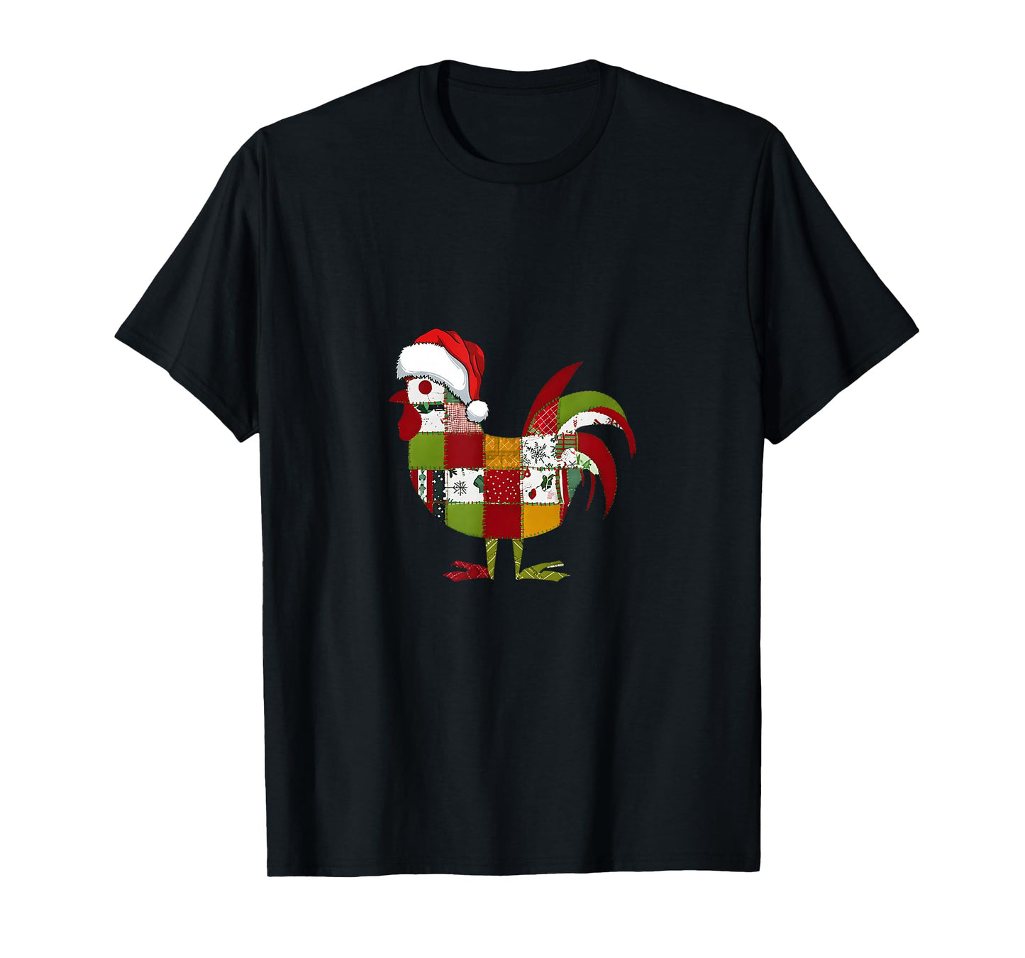 Vintage Patchwork Pumpkin Chicken Fall Quilt Christmas Fall T-Shirt