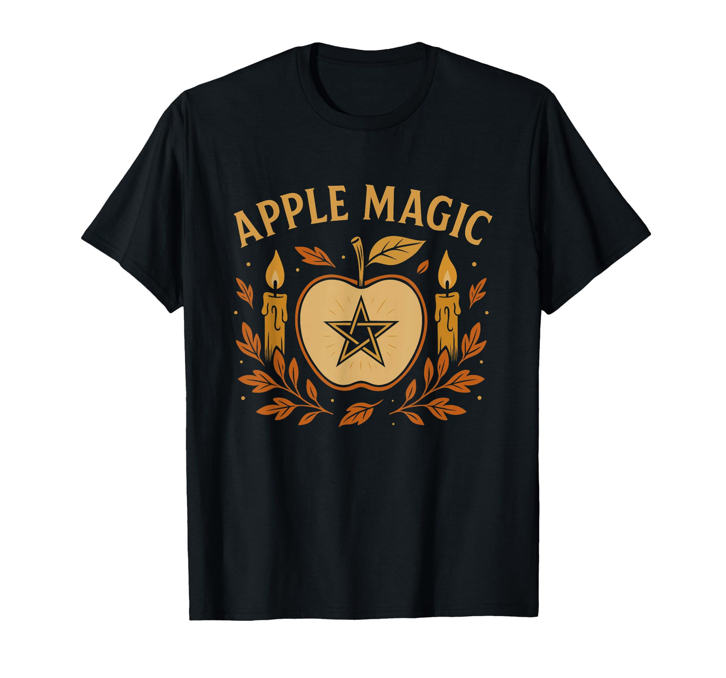 Apple Magic Mabon Design Pagan Witch Symbol Autumn Ritual T-Shirt
