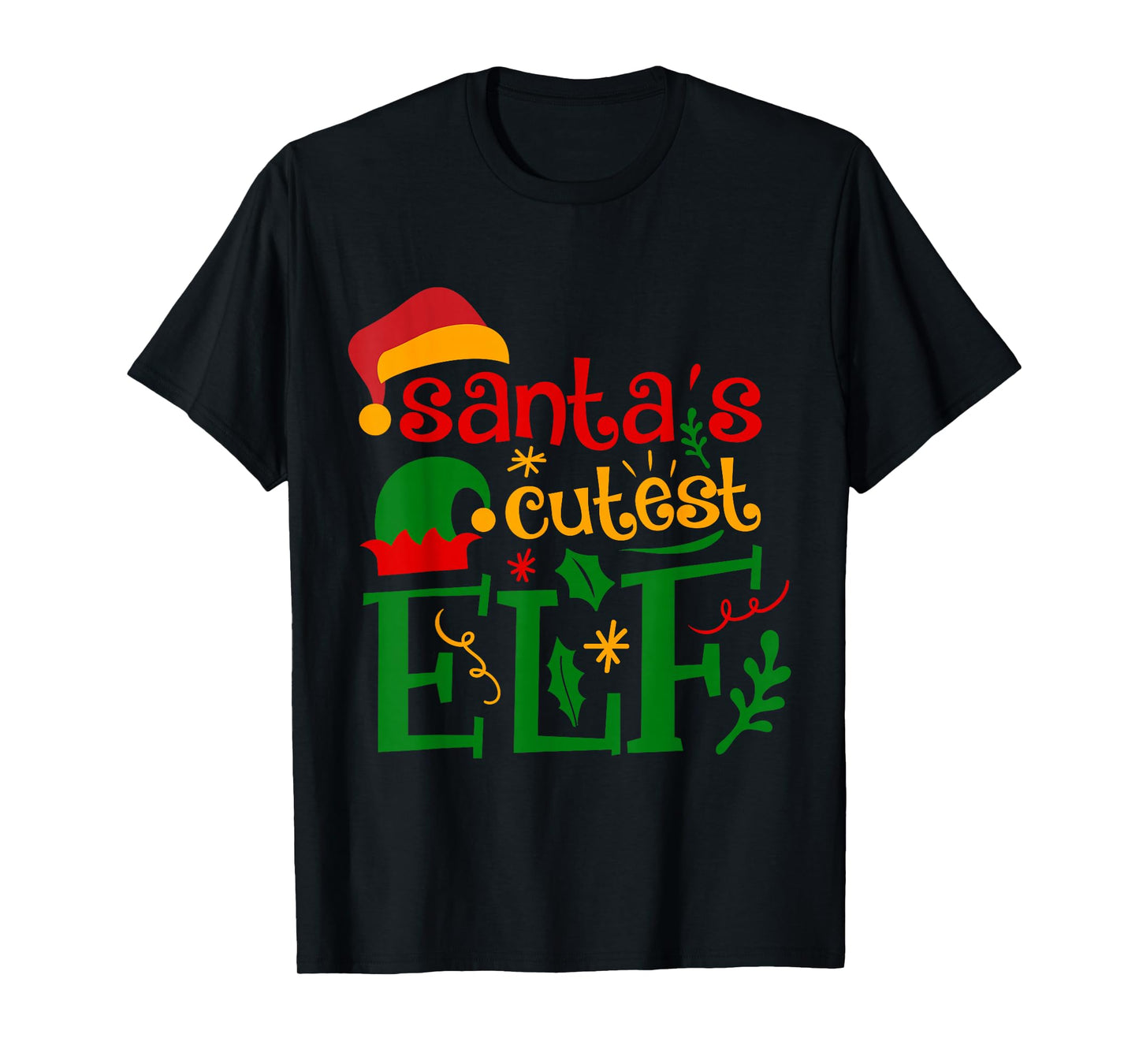 Santa's Cutest Elf Infant Pajamas Christmas Boy and Girl T-Shirt