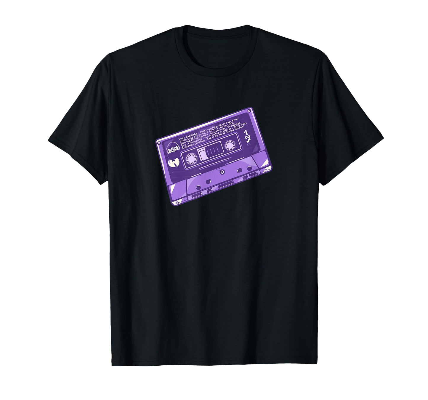 Purple Cassette Tape Retro Vintage 90s Hip Hop Music Lover T-Shirt