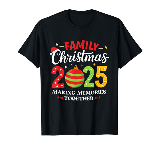Family Christmas 2025 Group Matching Squad Funny Santa Elf T-Shirt