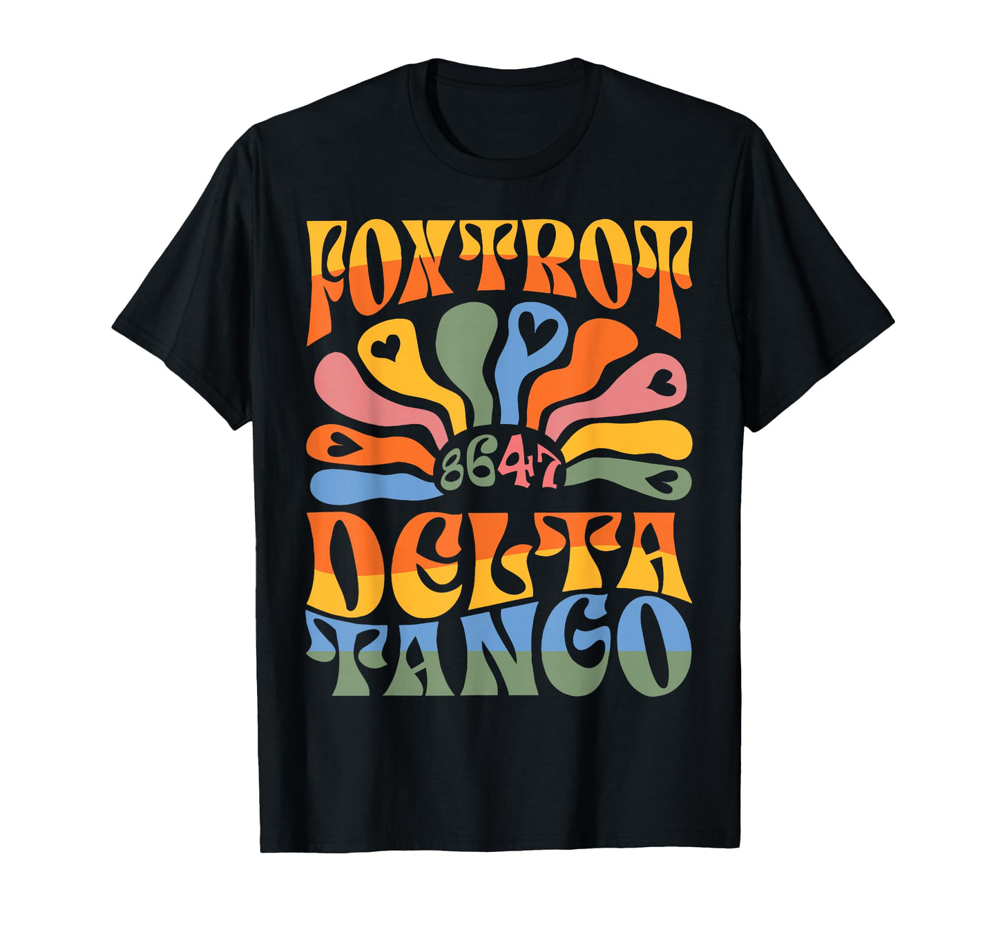 Foxtrot Delta Tango 8647 Boho Floral Wildflower T-Shirt