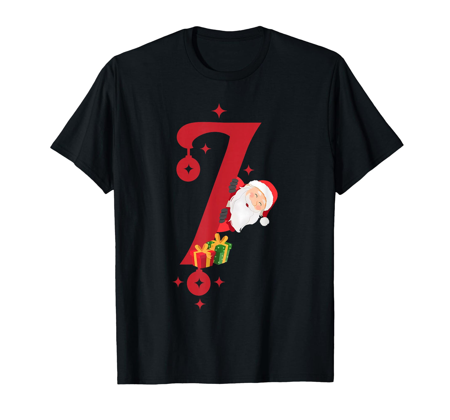 Funny Santa Six Seven Meme Pajama Christmas Matching Couples T-Shirt