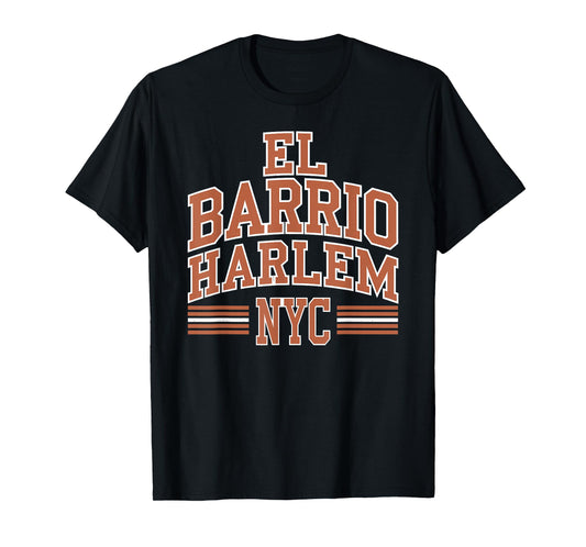 El Barrio Harlem NYC Retro Vintage 212 Puerto Rico Gym Sport T-Shirt