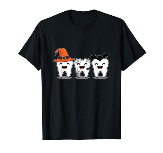 Dentist Tooth Pumpkin Halloween T-Shirt