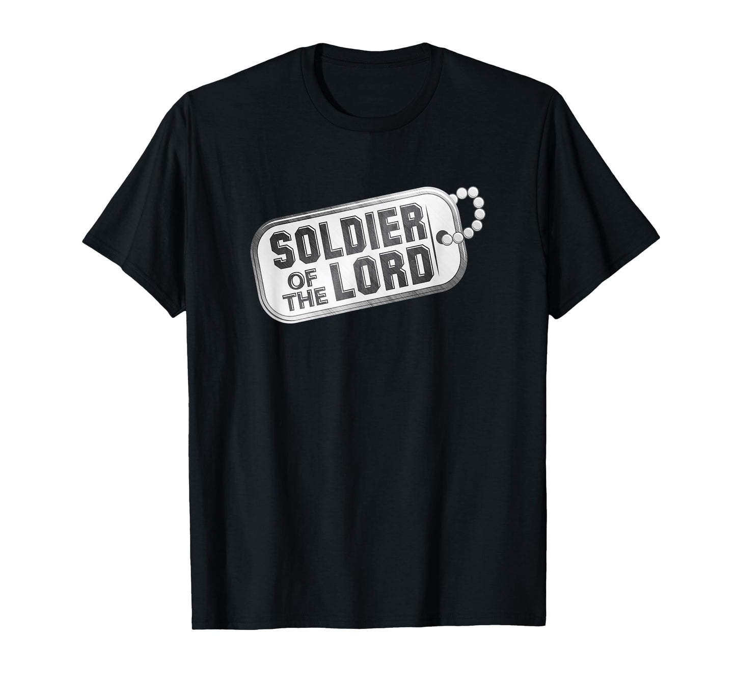 Servant of Christ Christian Faith Soldier for Jesus Dog Tag Men T-Shirt