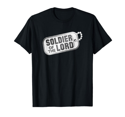 Servant of Christ Christian Faith Soldier for Jesus Dog Tag Men T-Shirt
