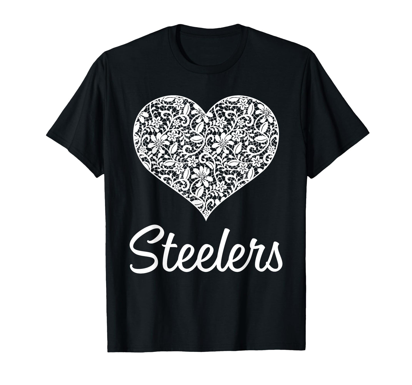 Steelers Fontana Lace Heart HS T-Shirt