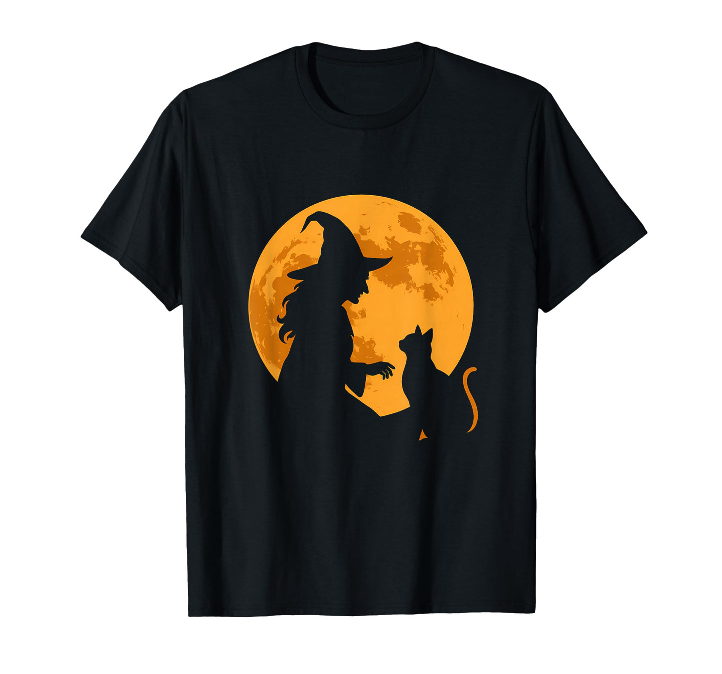 Witch and Cat Before Full Moon T-Shirt