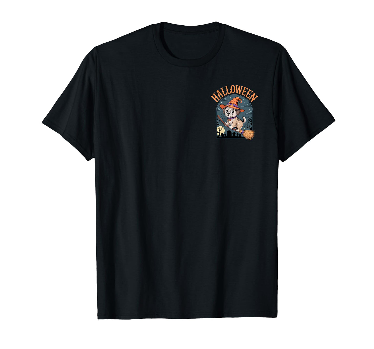 Halloween Dog Witch Holiday Fun for Pet Lovers T-Shirt