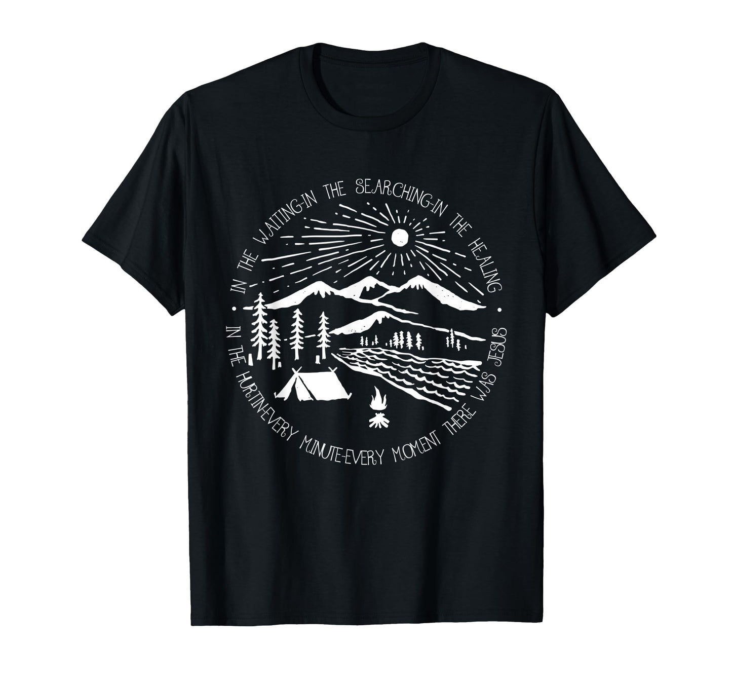 There Was Jesus Christian Outfits In The Waiting Searching T-Shirt