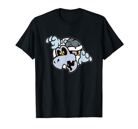 Super Mario Bros 3 Dry Bones Spooky Skeleton Front & Back T-Shirt