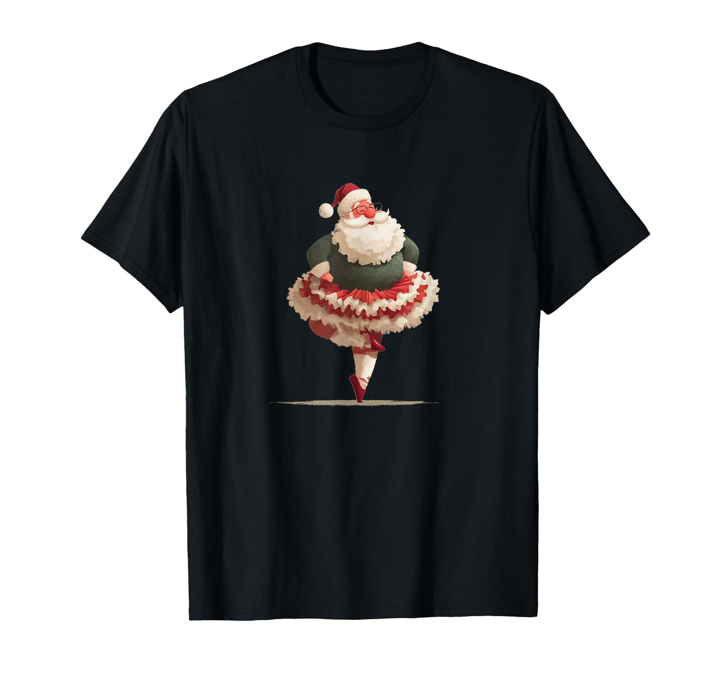 Awesome Ballerina Moves with Santa Claus Costume T-Shirt