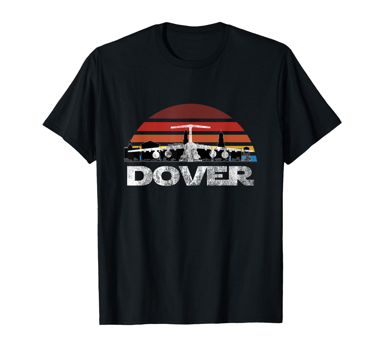 C-5 Galaxy Vintage Sunset Airlift Cargo Airplane T-Shirt