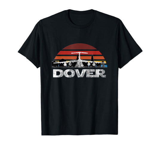 C-5 Galaxy Vintage Sunset Airlift Cargo Airplane T-Shirt
