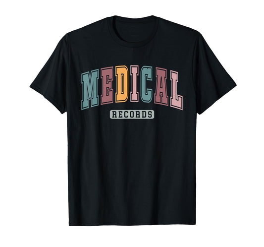 Vintage Medical Records Clerk Director Nursing Graduation T-Shirt
