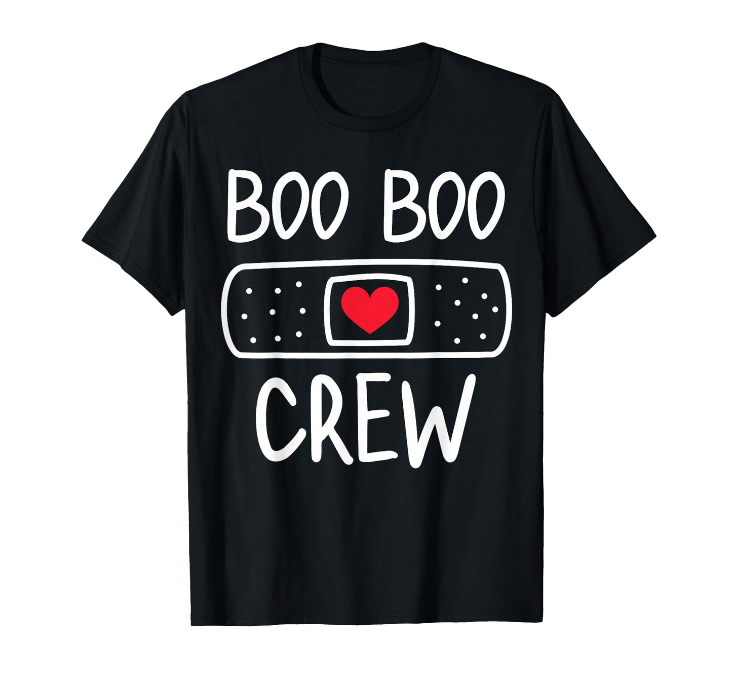 Funny Nurse Ghost Boo Crew Halloween 2025 Costume Women Girl T-Shirt