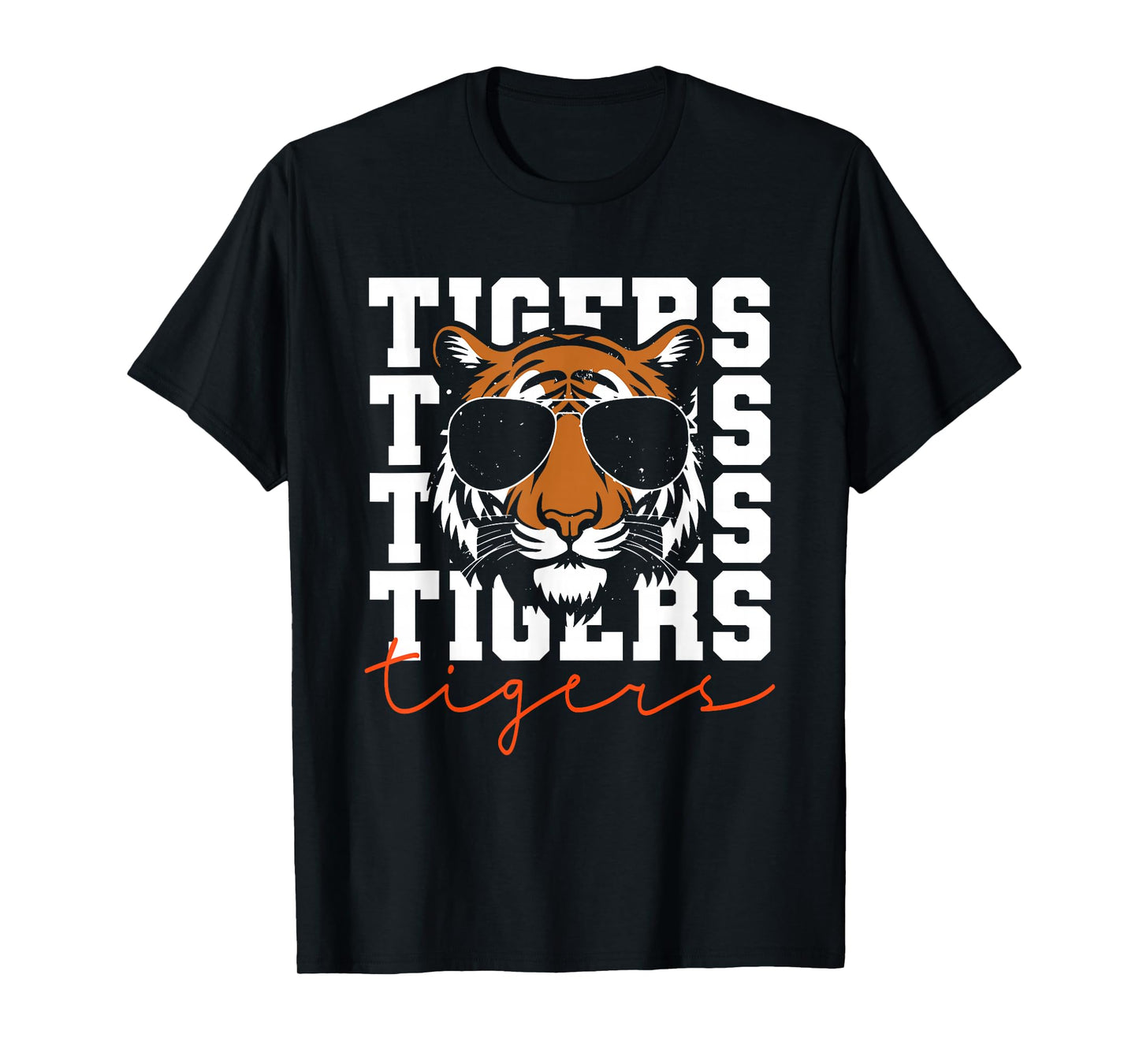 Vintage Tigers Inspirational Athletic Name Design Gift T-Shirt