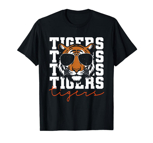 Vintage Tigers Inspirational Athletic Name Design Gift T-Shirt
