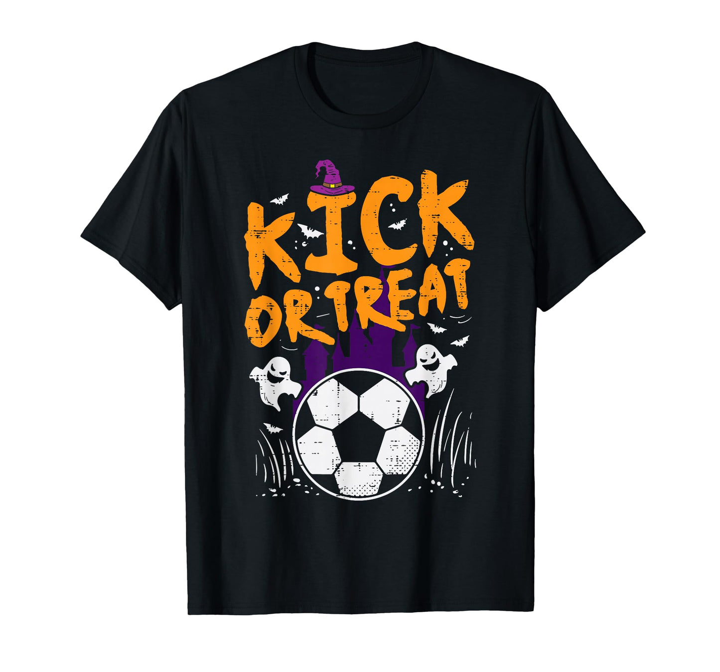 Halloween Soccer Kick Or Treat Football Costume Boys Kid Men T-Shirt