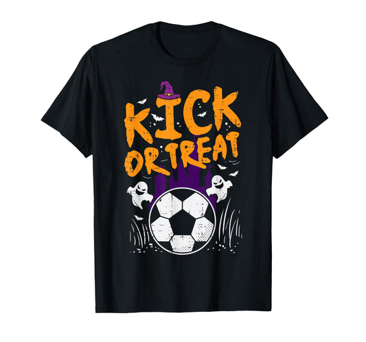 Halloween Soccer Kick Or Treat Football Costume Boys Kid Men T-Shirt