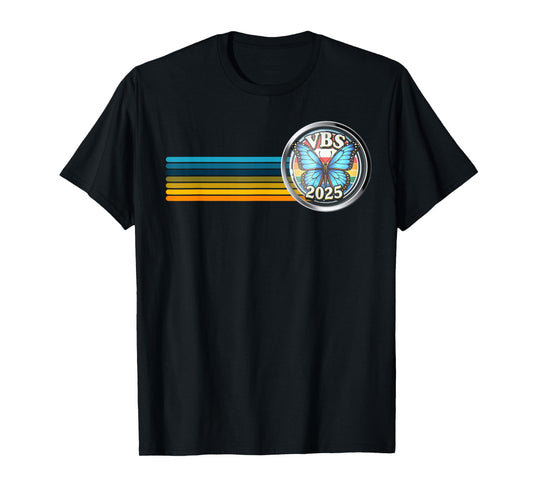 VBS 2025 Magnified Vacation Bible School Butterfly VBS Team T-Shirt