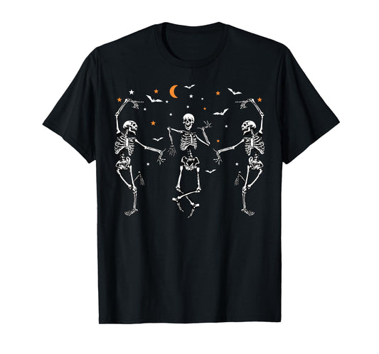 Dancing Skeleton Dance Funny Halloween Skeleton Women T-Shirt