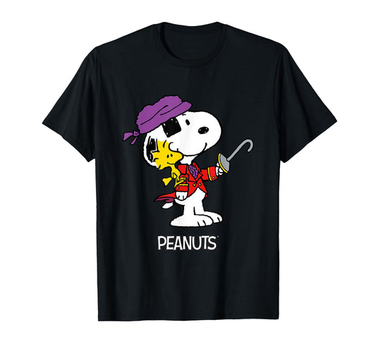 Peanuts Halloween Pirate Snoopy & Woodstock T-Shirt