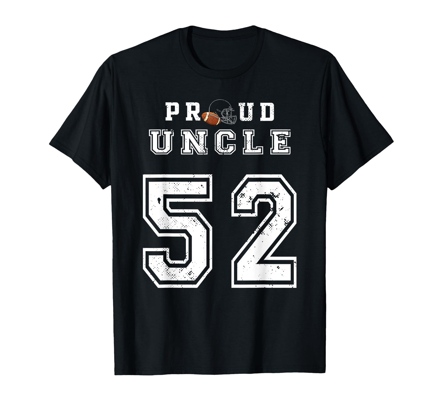 Custom Proud Football Uncle Number 52 Personalized For Men T-Shirt