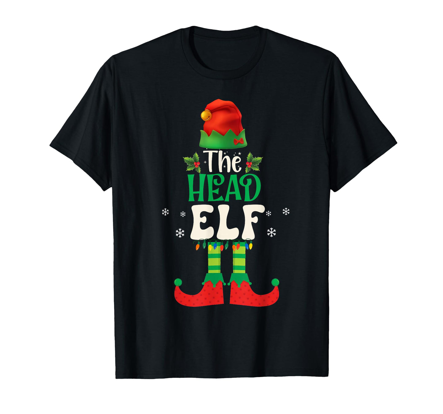 Funny The Head Elf Group Matching Family Christmas 2025 T-Shirt
