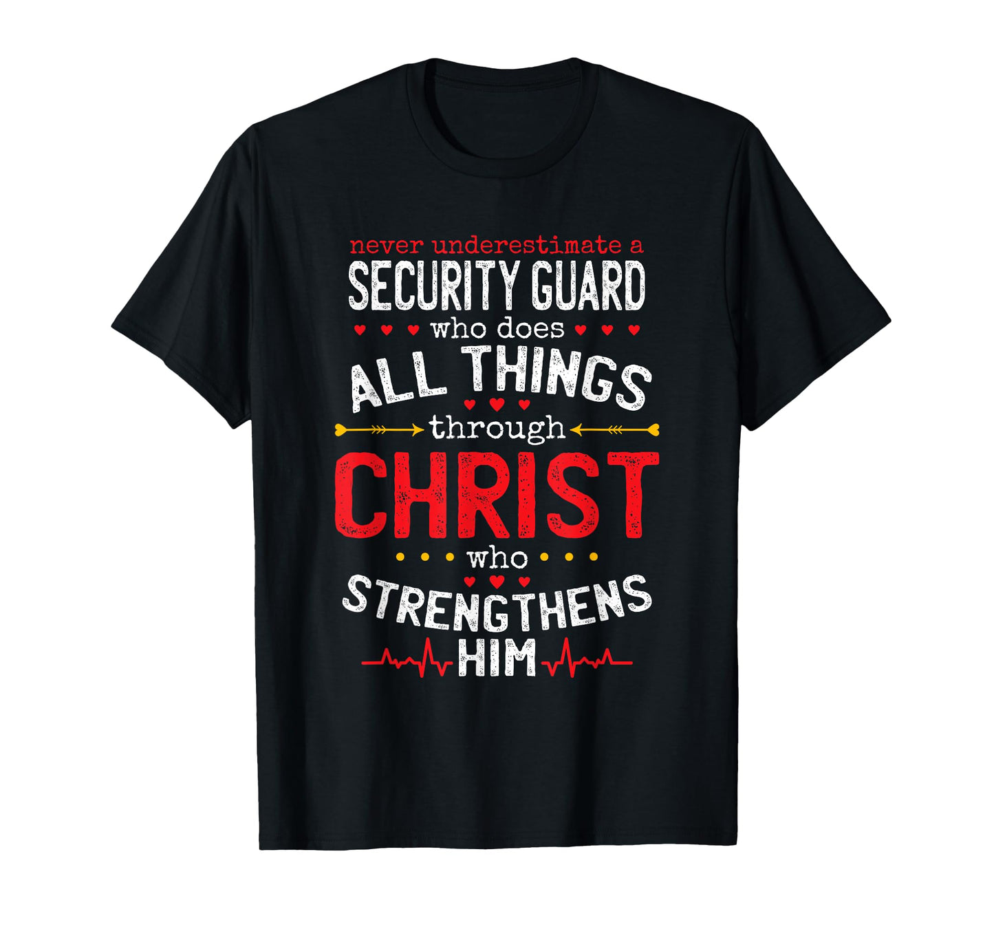 Christian Security Guard And Christianity Security Officer T-Shirt