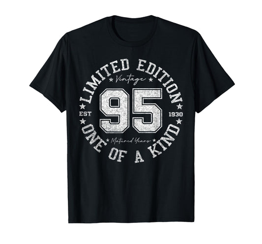 95 Year Old Gifts Vintage 1930 Limited Edition 95th Birthday T-Shirt