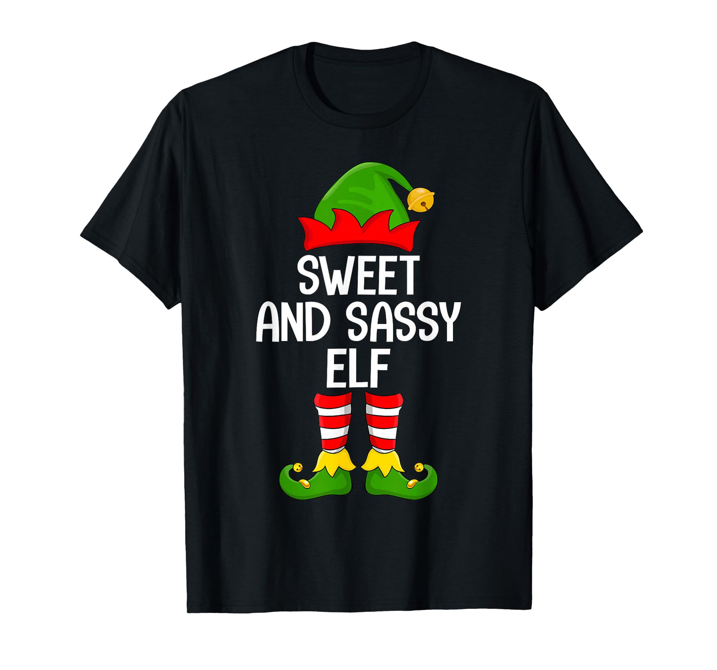 Sweet Sassy Elf Xmas Family Matching Elf Squad Christmas T-Shirt