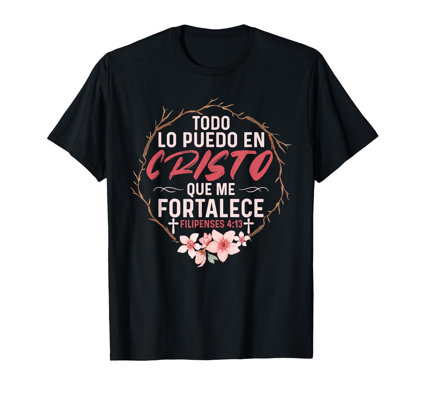 Camisetas Cristianas En Espanol Frase Biblia Filipenses 14:3 T-Shirt