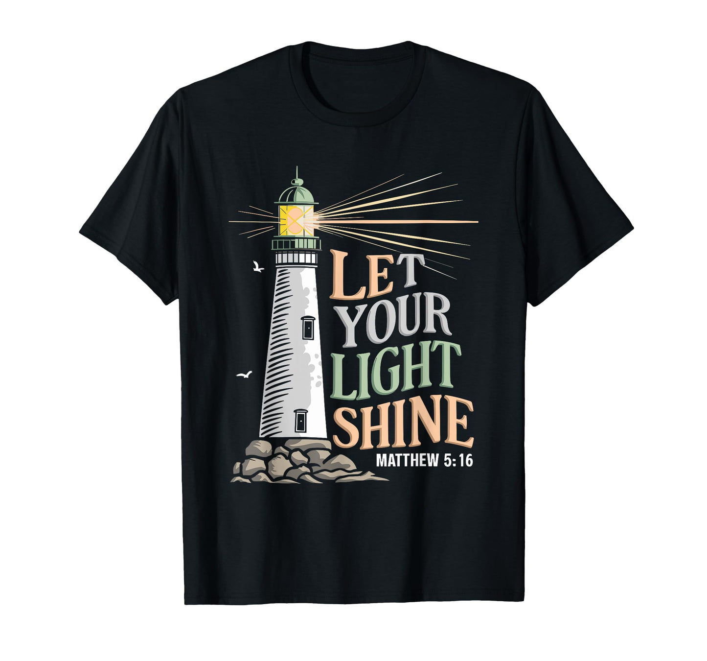 Christianity Jesus Lighthouse-let your light shine T-Shirt