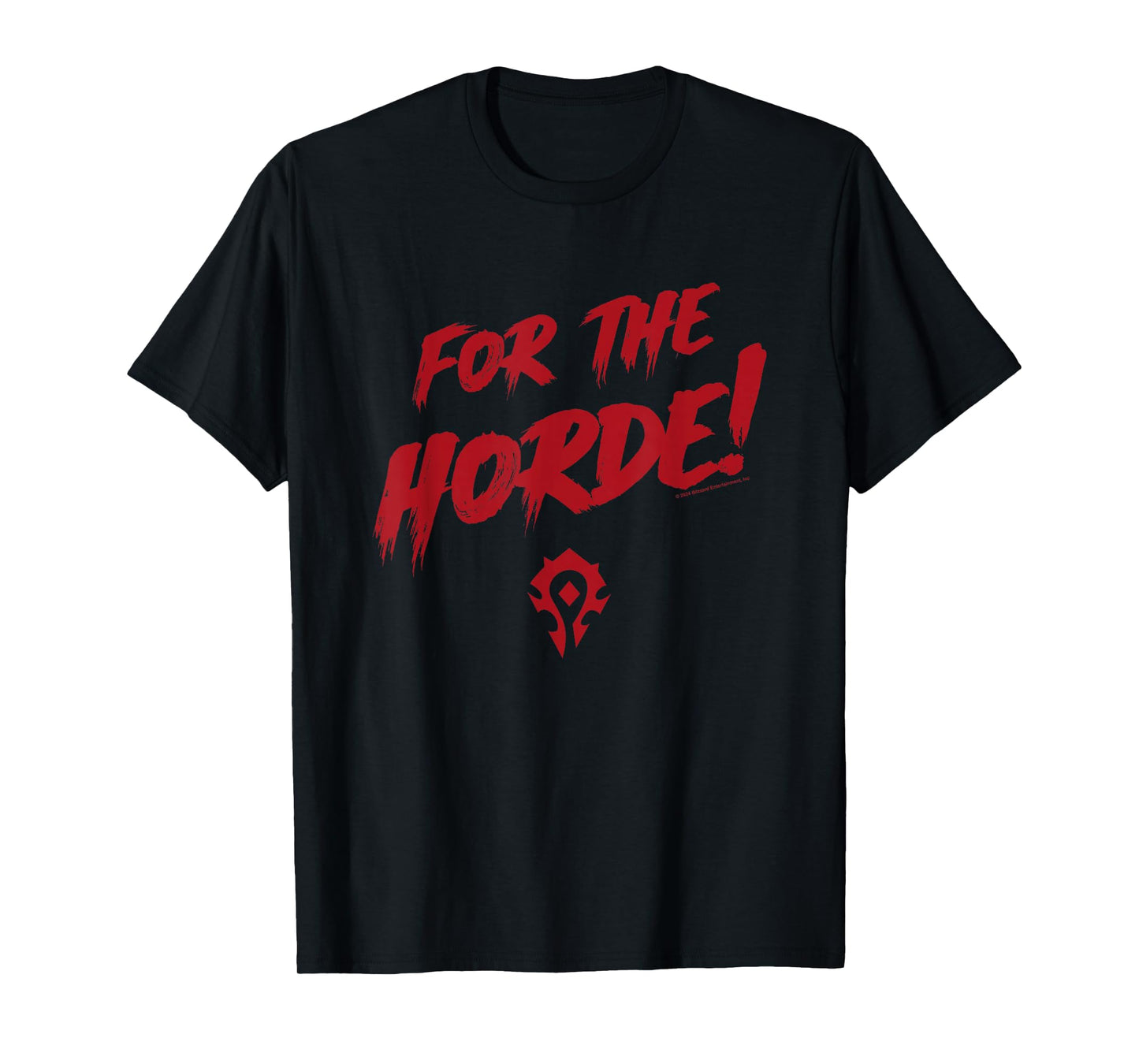 World of Warcraft For The Horde! Epic Quote Big Chest Logo T-Shirt