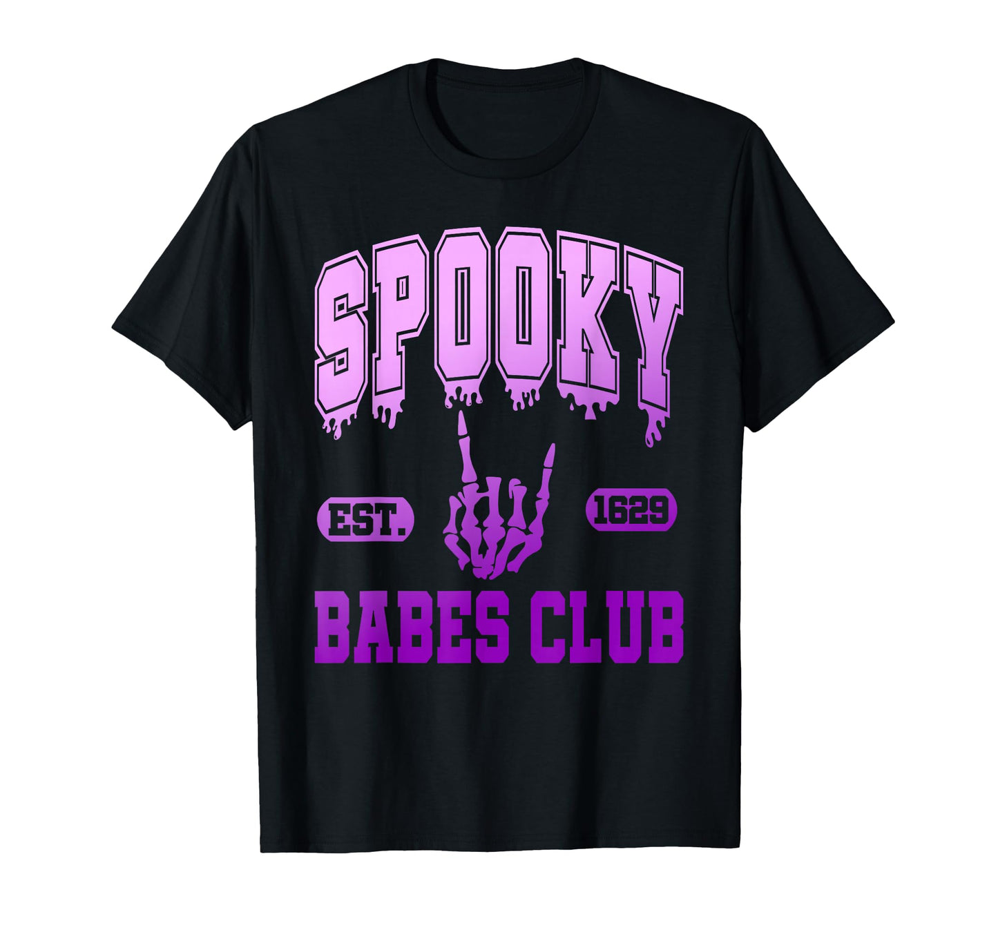 Spooky EST. 1629 Babes Club, Retro, Goth T-Shirt