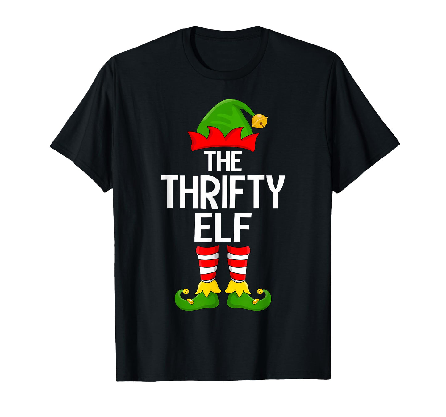 Thrifty Elf Xmas Matching Family Elf Squad Christmas T-Shirt