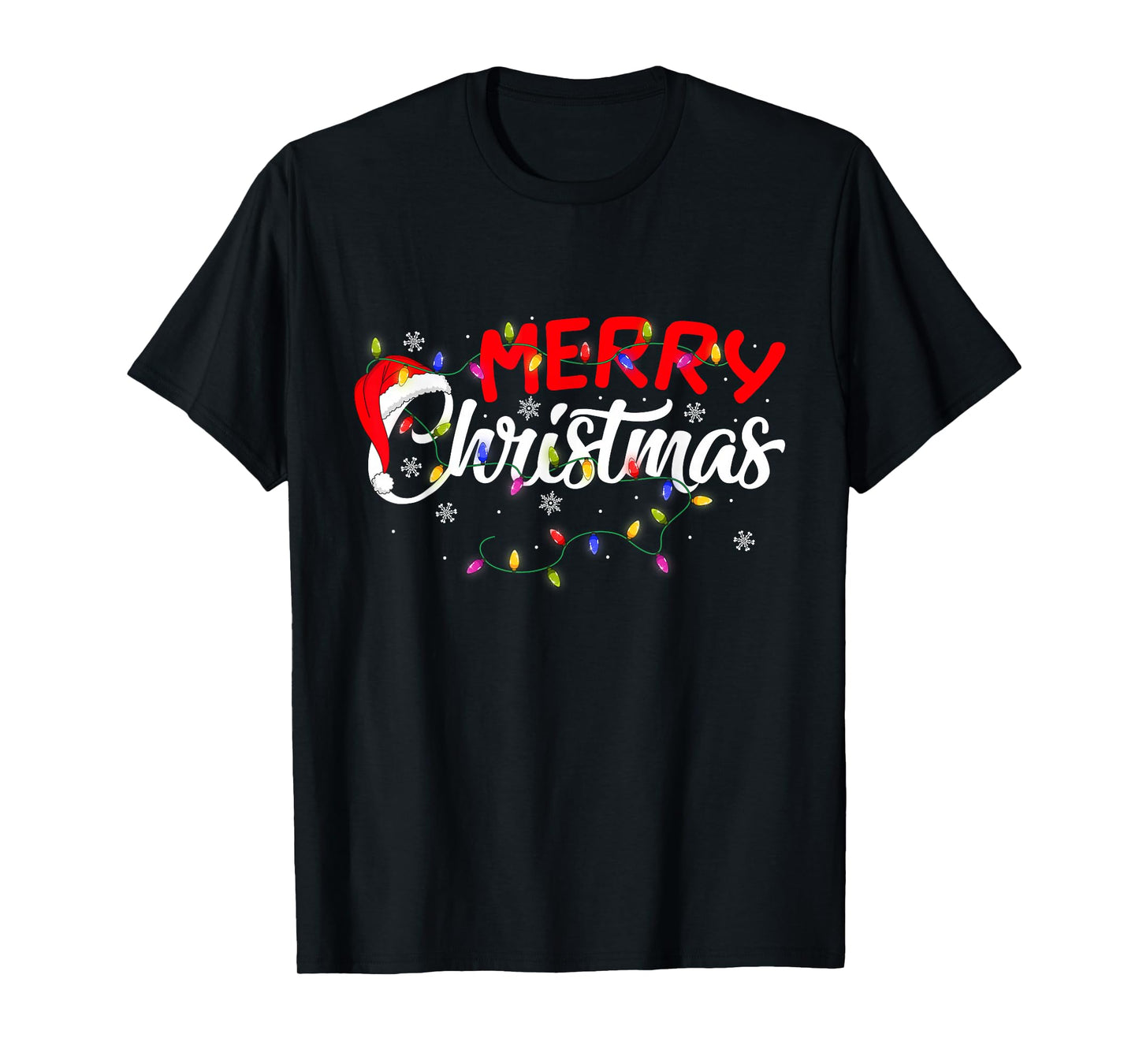 Merry Christmas Lights Xmas Family Funny Christmas Squad T-Shirt