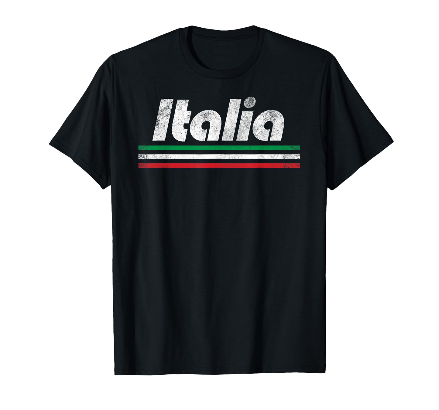 Italia Fan Retro Vintage Flag T-Shirt