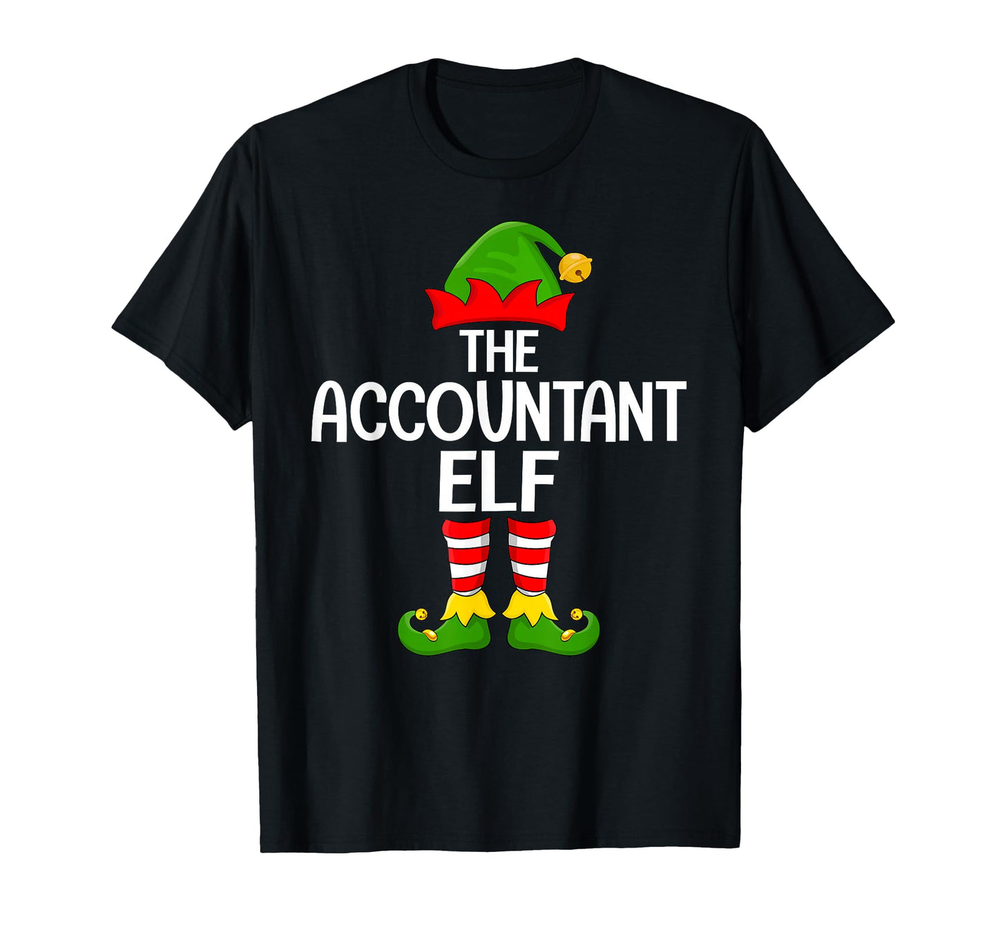 Accountant Elf Xmas Matching Family Elf Squad Christmas T-Shirt