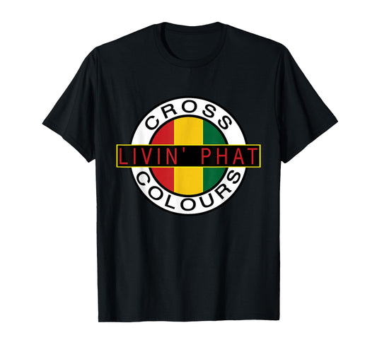 CROSS COLOURS | Retro Graphic 1990's Vintage Unisex-Adult T-Shirt