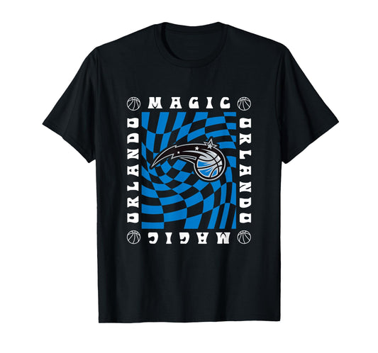 NBA Orlando Magic Retro Checkerboard Wave T-Shirt