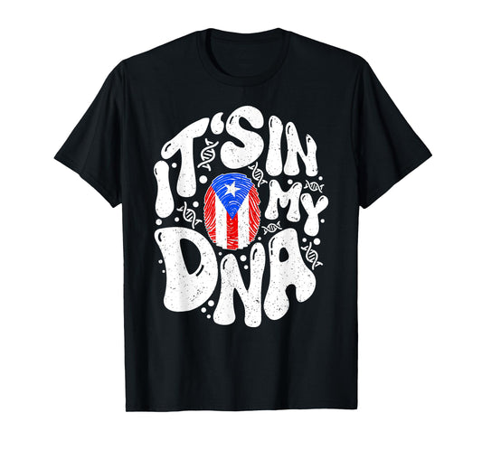 Puerto Rican It's In My DNA Puerto Rico Flag Pride Boricua T-Shirt