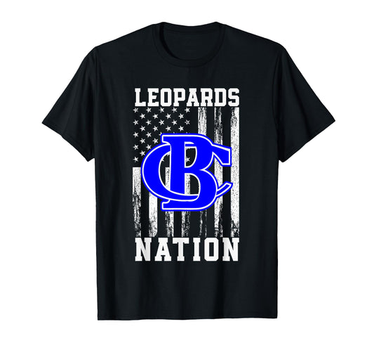 Banks County Leopards Logo Nation HS T-Shirt