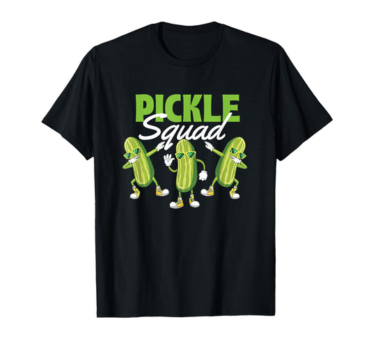 Pickle Lover Shirts - Dill Pickle Lover Unisex-Adult T-Shirt, Black, Small, Short Sleeve, Cartoon, Casual, Modern, All Seasons, Crew Neck, Pull On