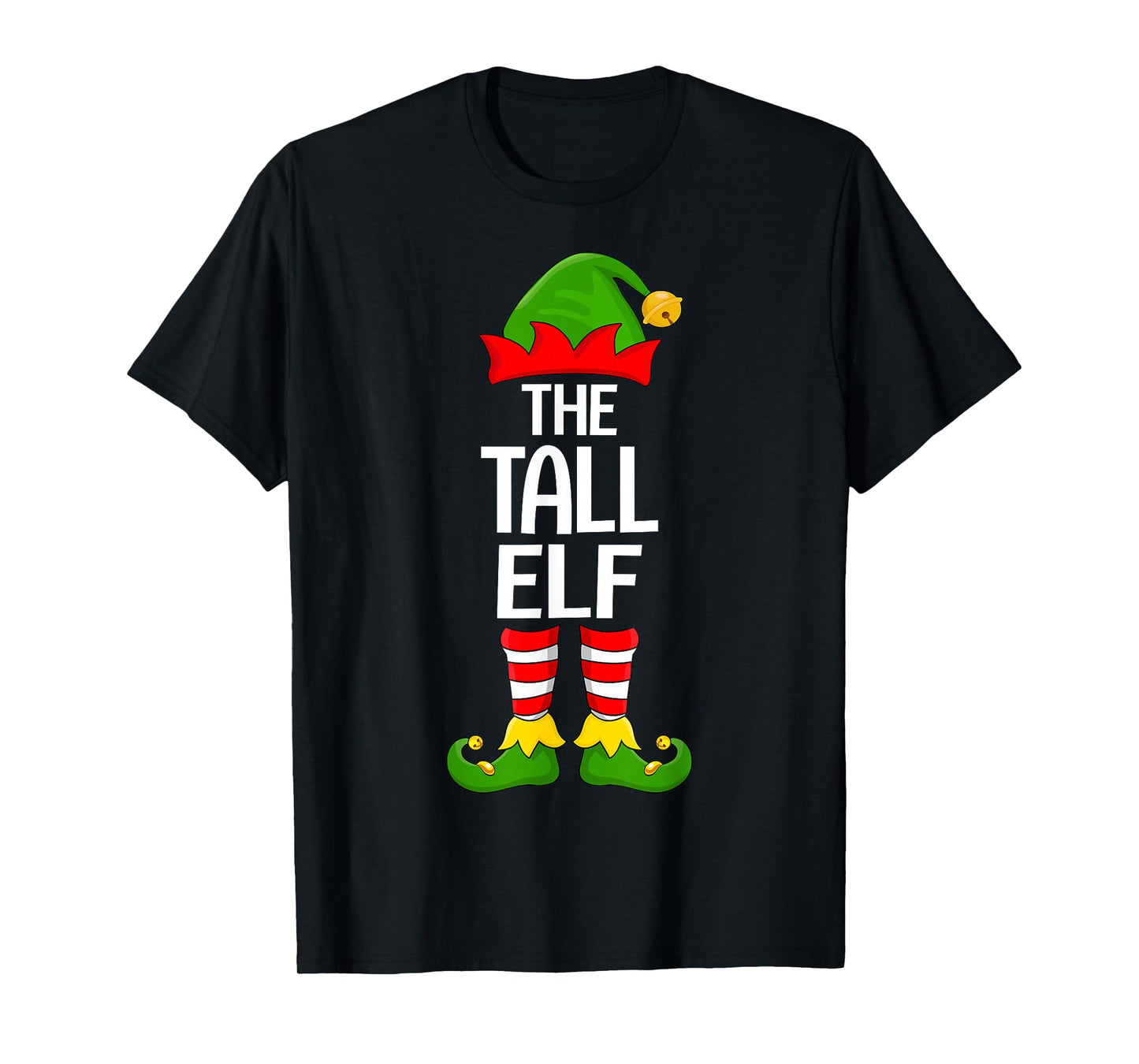 Tall Elf Xmas Matching Family Elf Squad Christmas T-Shirt