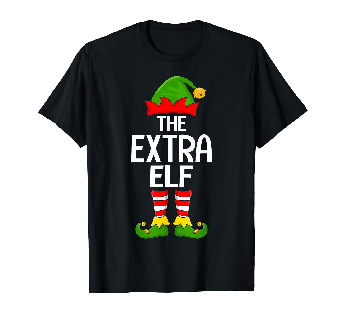 Extra Elf Xmas Matching Family Elf Squad Christmas T-Shirt