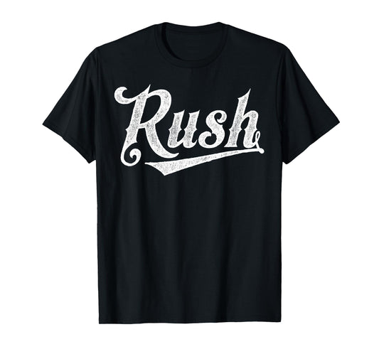 Rush Surname Vintage Retro Gift Men Women Boy Girl T-Shirt